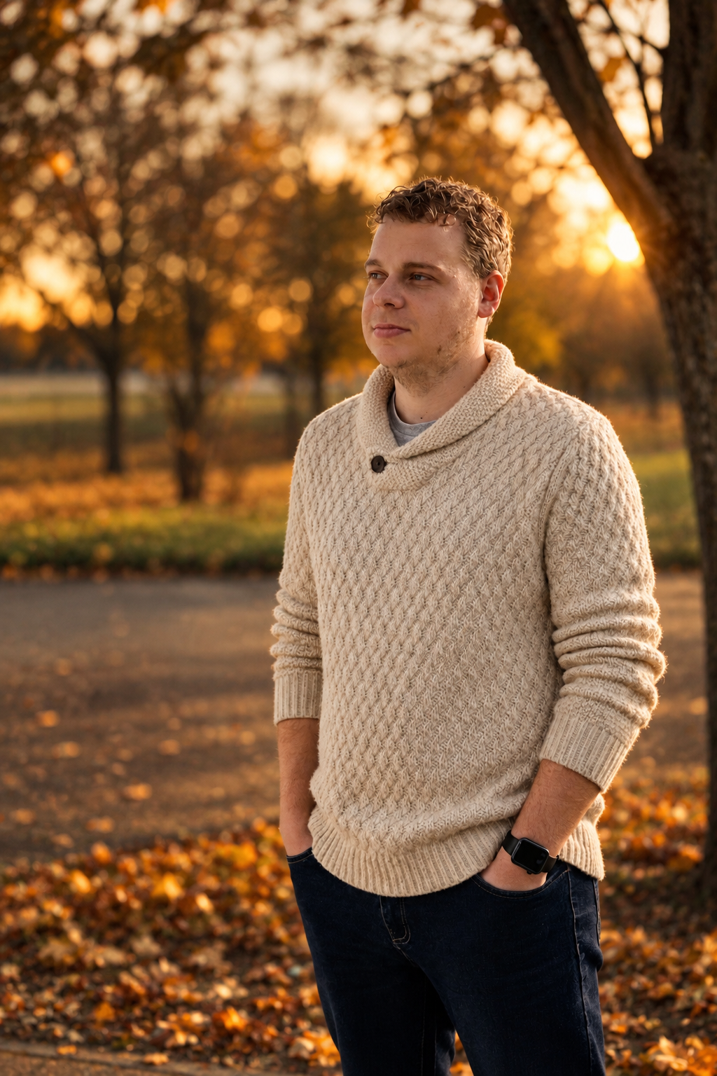 Tobias Liewert im warmen Herbstlicht